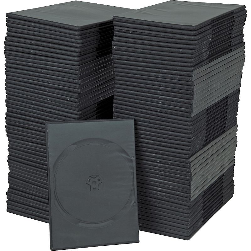 BK Media 7mm Slim DVD Cases 100-pack