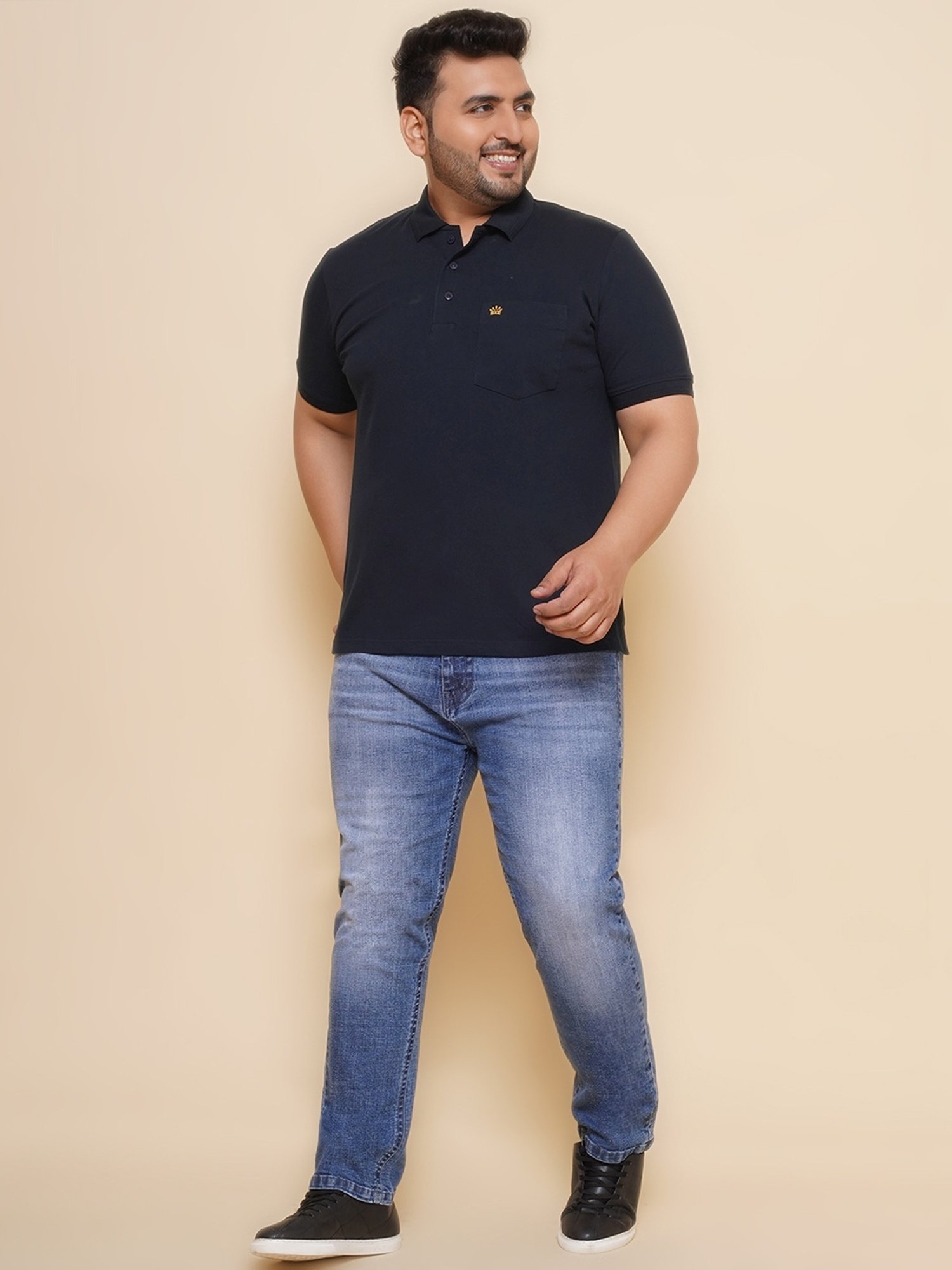 John Pride Blue Regular Fit Jeans