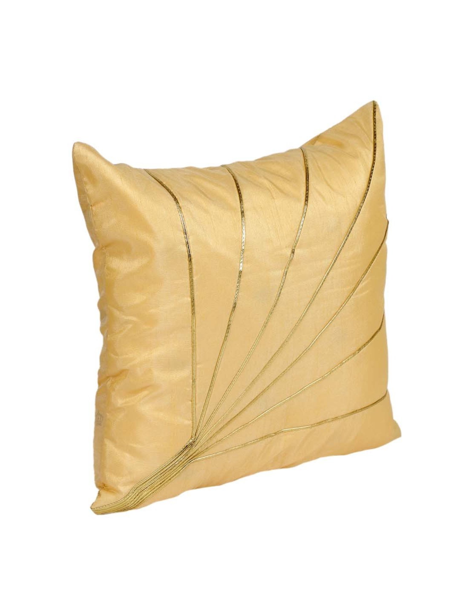 MFD HOME Furnishing Beige Polyester Cushion Cover - Set of 1