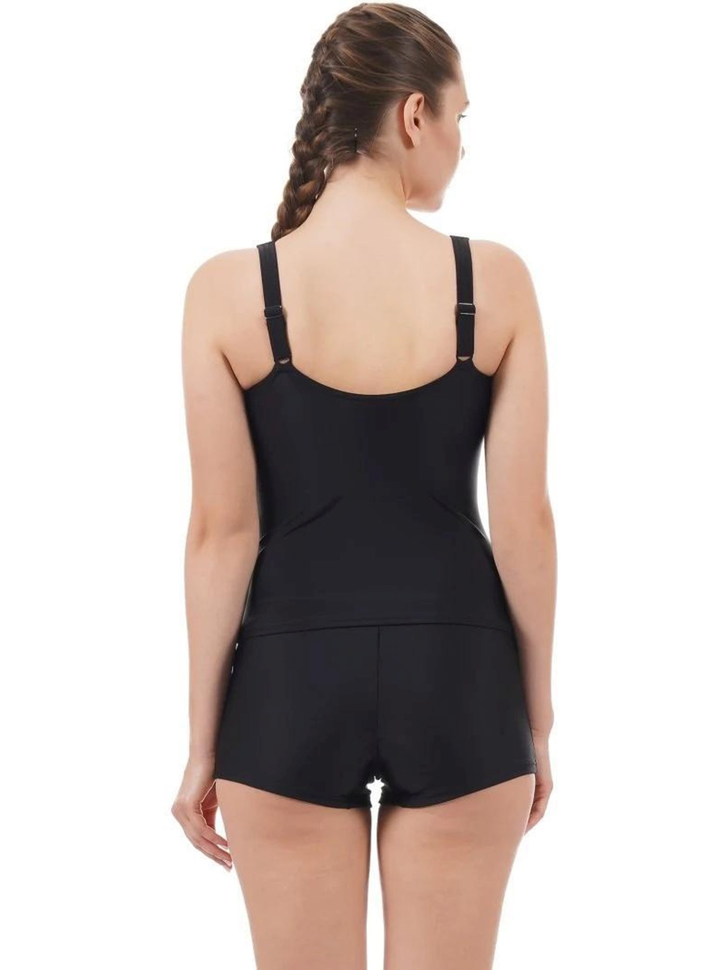 Speedo Black Printed Swimsuit