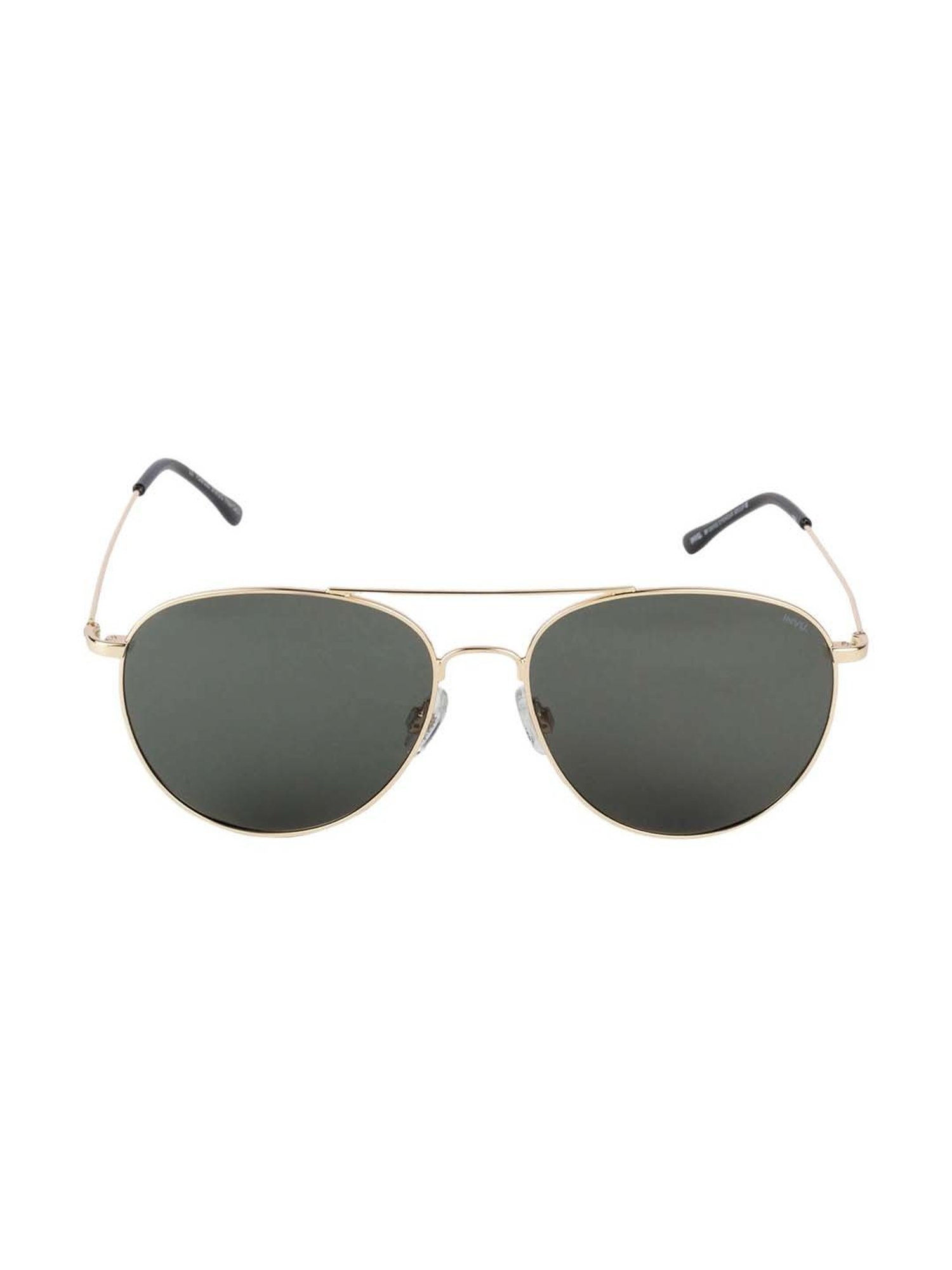 INVU Green Aviator UV Protection Sunglasses for Men