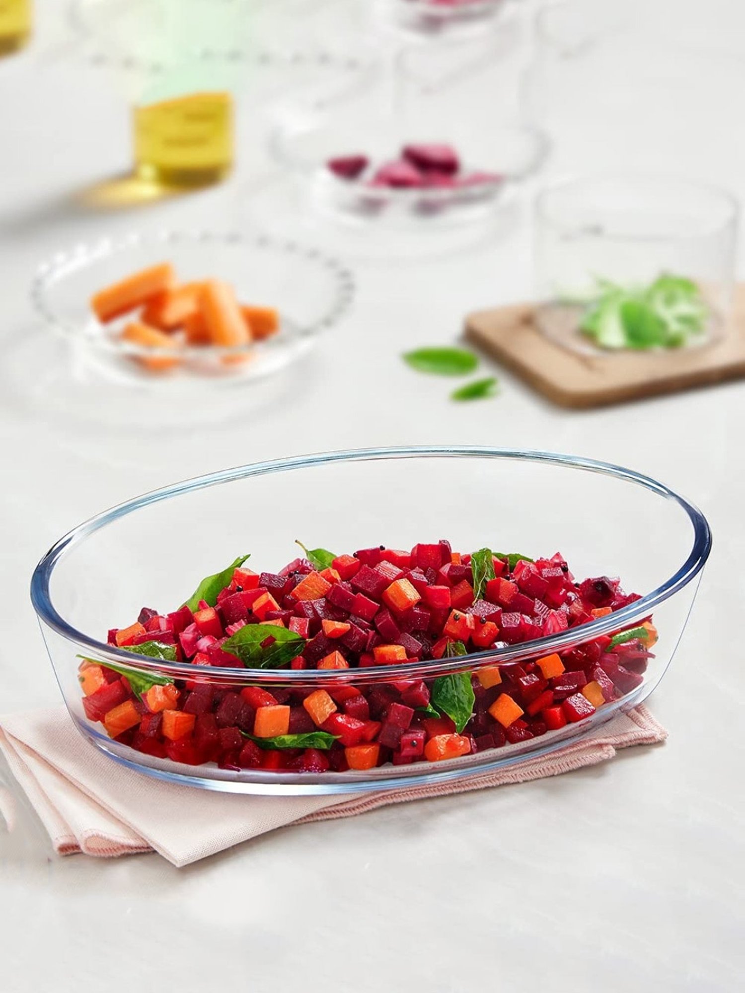 ?Borosil ?Transparent Glass Baking Dish (1600 ML)