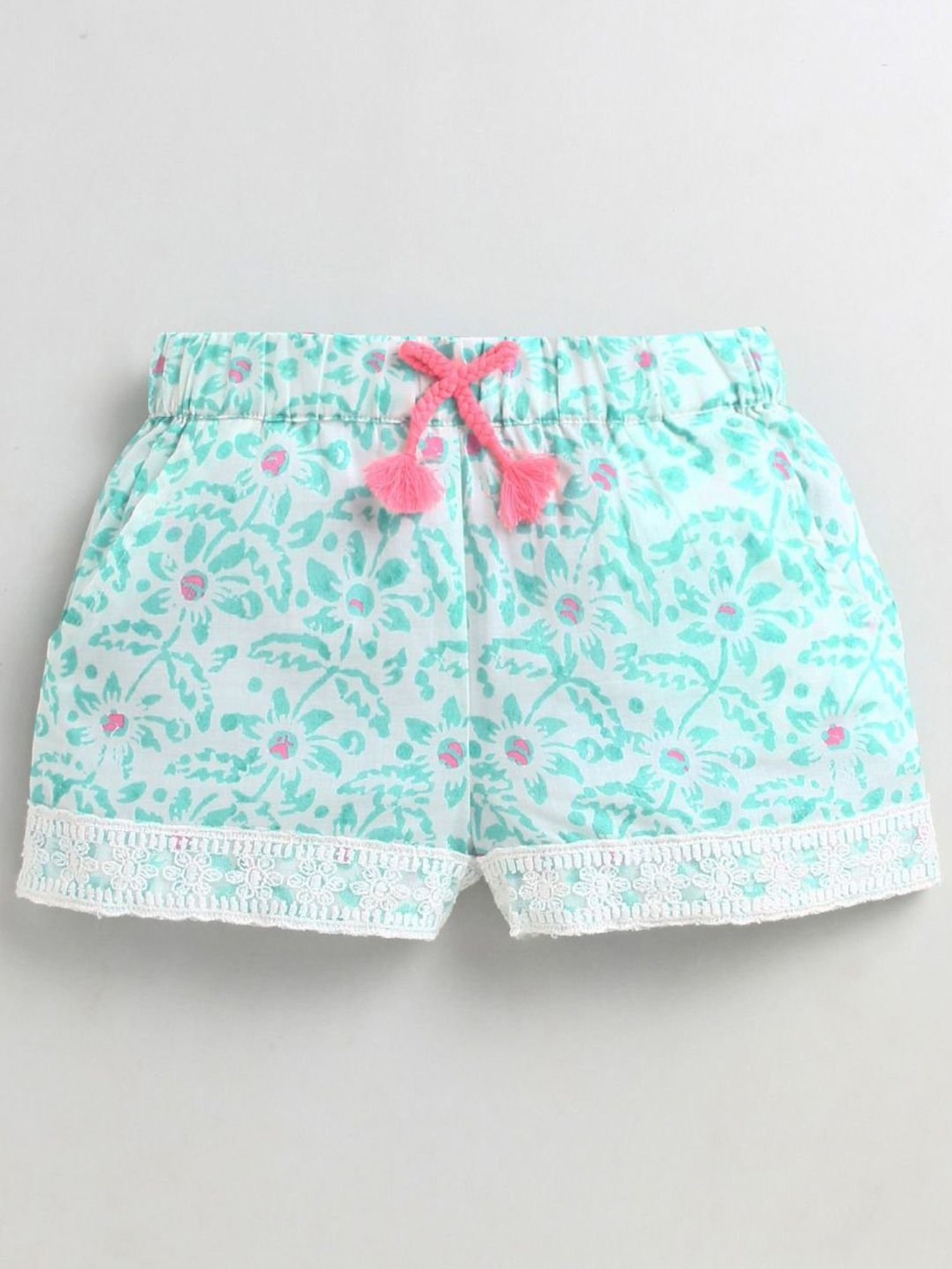 United Colors of Benetton Kids White Solid Shorts