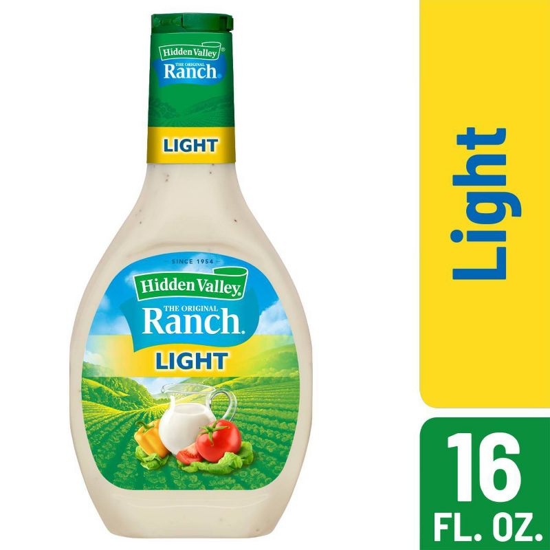 Hidden Valley Original Ranch Light Salad Dressing & Topping - Gluten Free - 16fl oz
