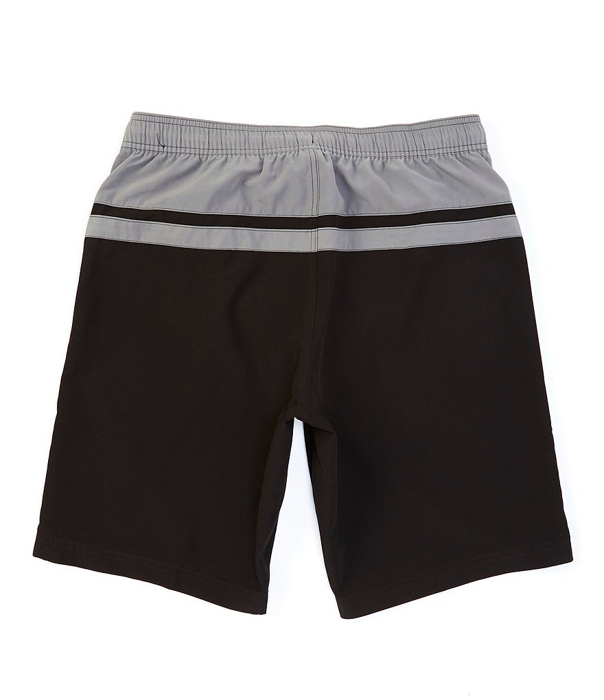Roundtree & Yorke Colorblock 10#double; Inseam Swim Trunks
