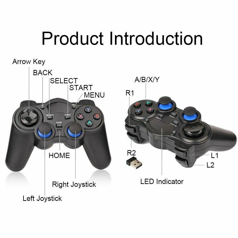 2.4G Wireless Controller Gaming Gamepad Joystick for Android Tablet Phone PC TV