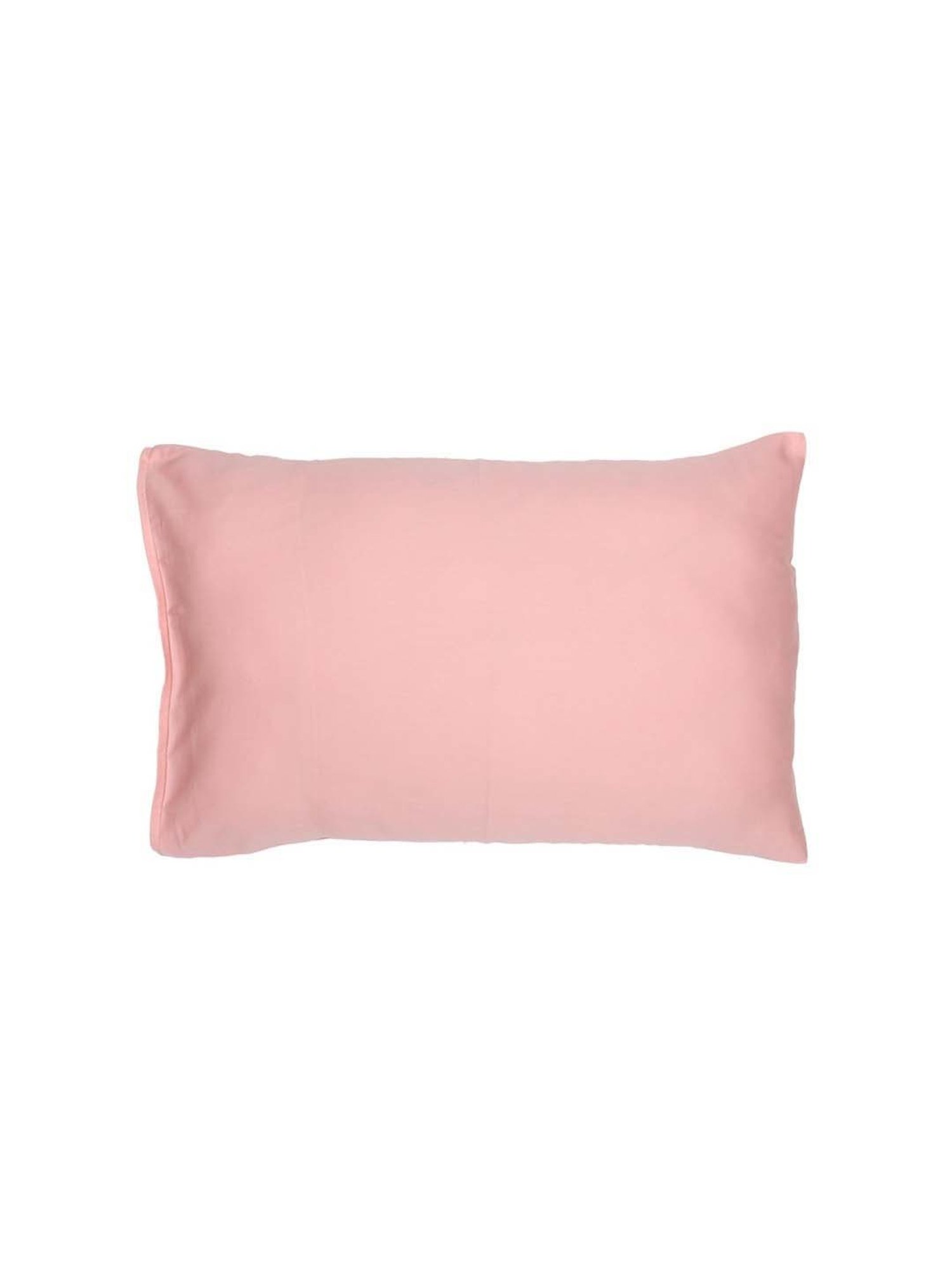 House This Piyambu Solid Pink 180 TC Cotton Queen Bed Sheet Set with 2 Pillow Covers