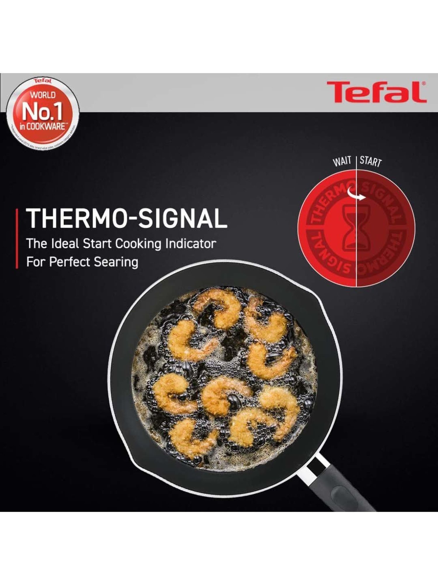Tefal Day By Day Brown Aluminium 24 cm Non Stick Deep Fry Pan