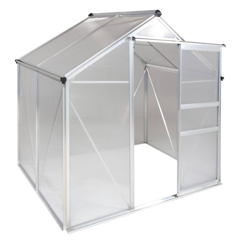 6'X 4' Walk-In Aluminum Greenhouse Clear - OGrow