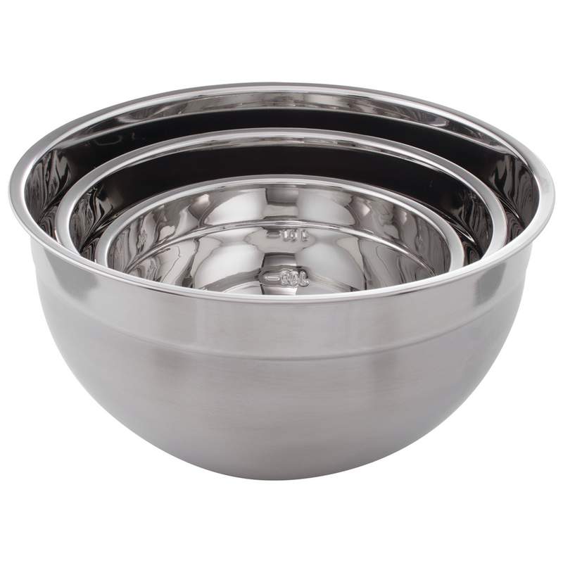 6pc stainless steel mixing bowl set
