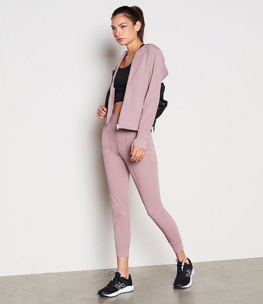 Calvin Klein Performance Yoga Long Sleeve Front Zip Hoodie Jacket