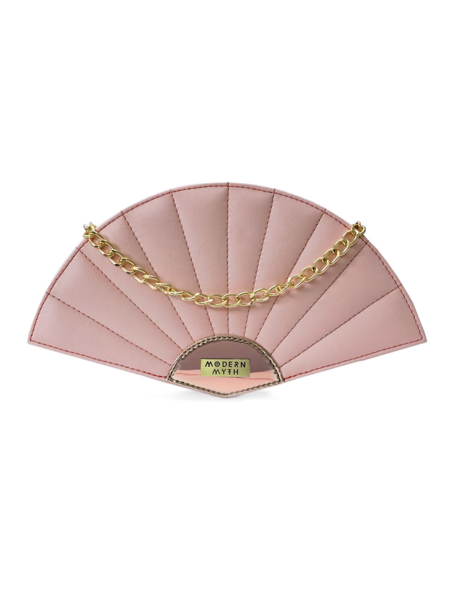 Modern Myth Pink Medium Fan Cross Body Bag