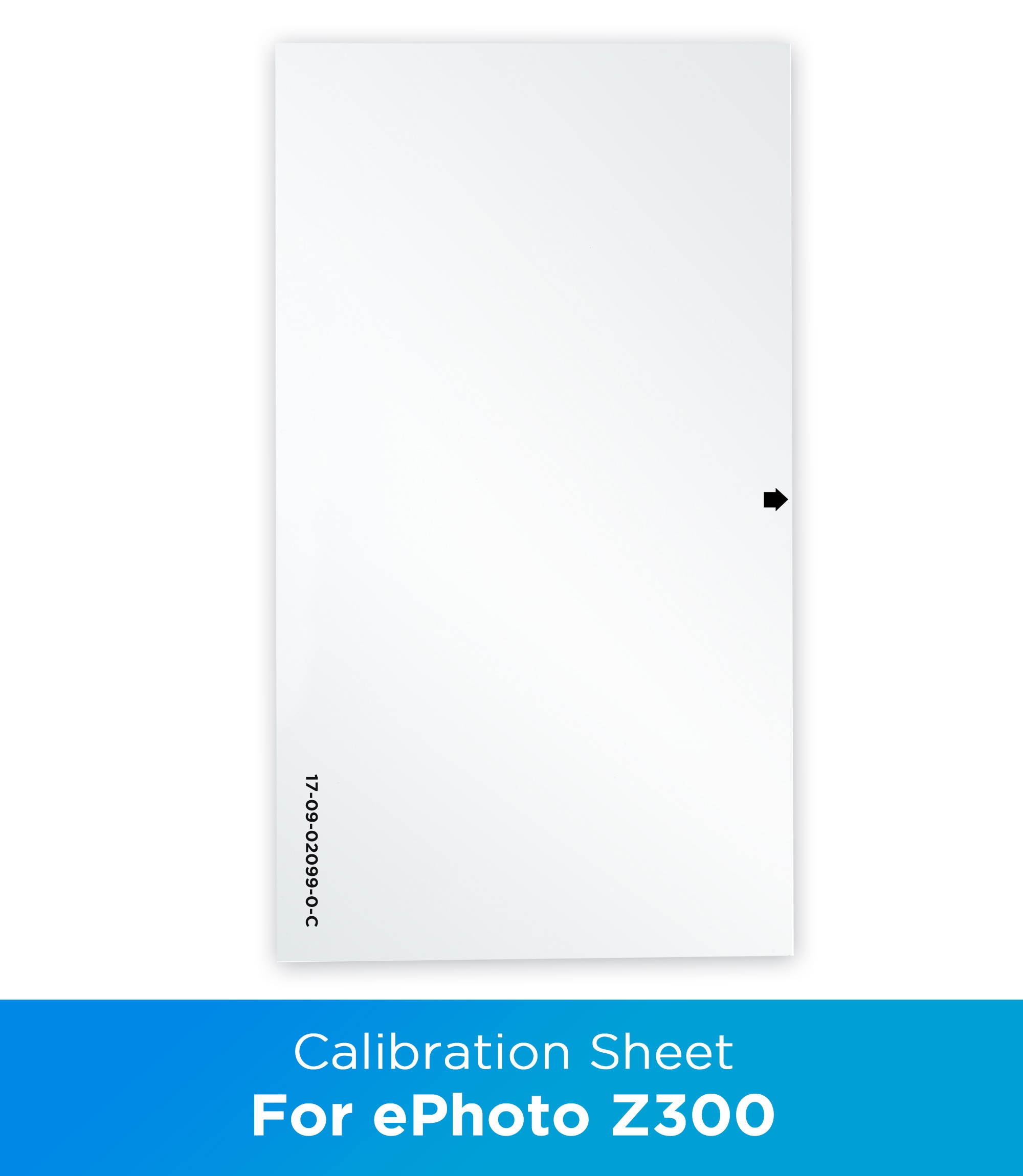 Plustek Calibration Control Sheet - for ePhoto Z300 Scanner only