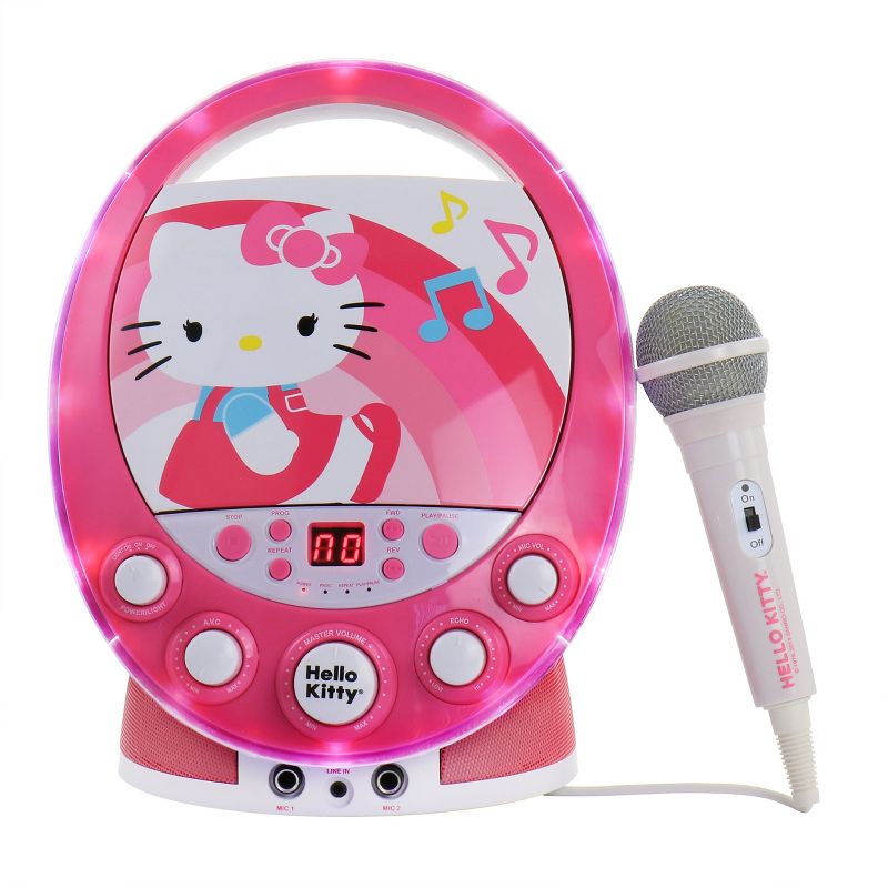 Hello Kitty Party CDG Disco Karaoke Machine in Pink