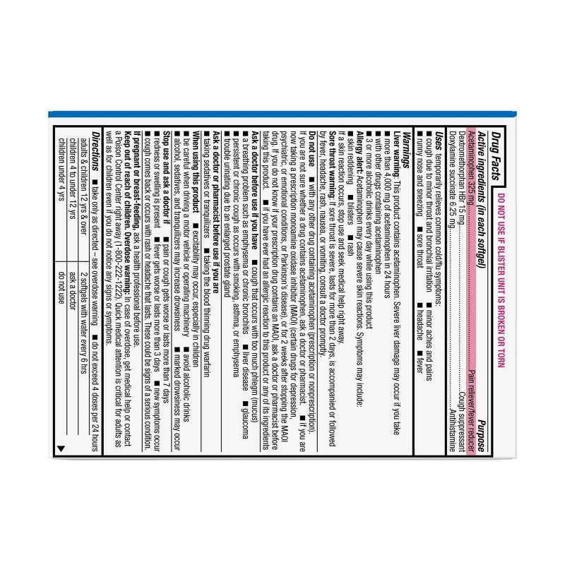 Nighttime Cold & Flu Relief Softgels - 24ct - up & up™