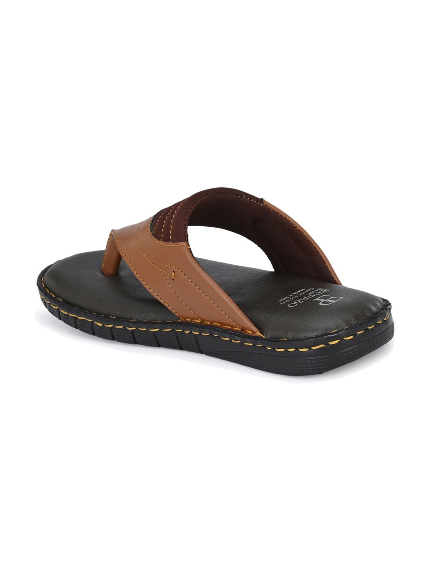 El Paso Men's Tan Thong Sandals