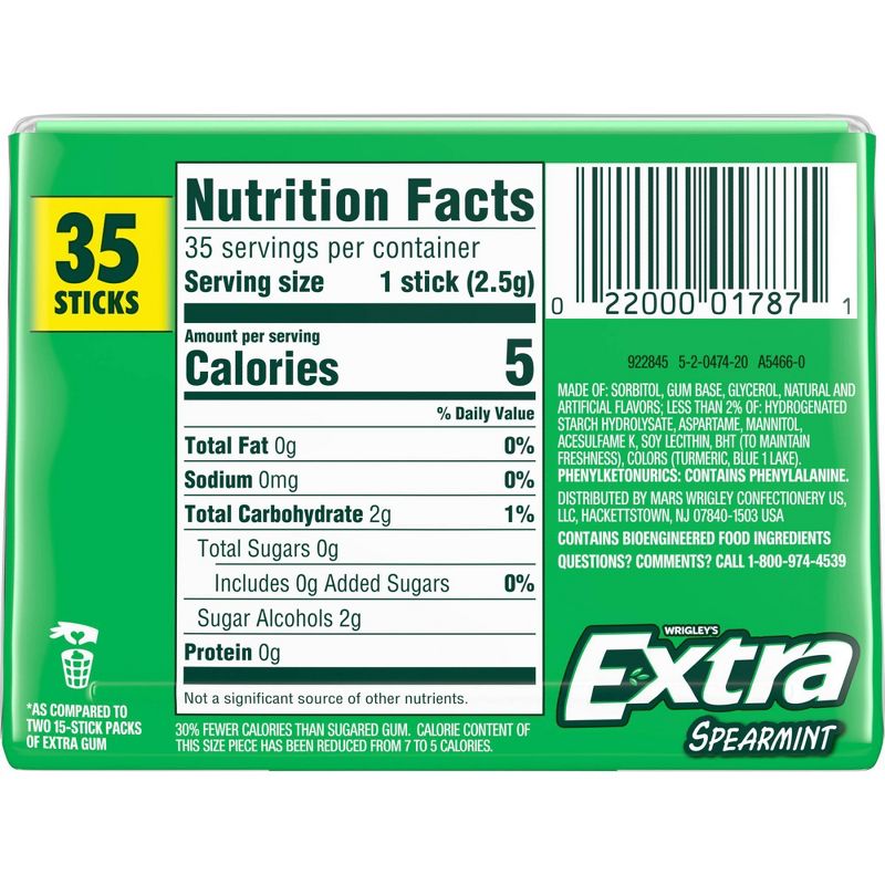 Extra Spearmint Sugarfree Gum - 35ct