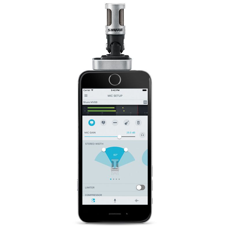 Shure MV88 iOS Digital Stereo Condenser Microphone