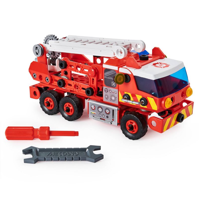 Erector by Meccano Discovery Rescue Fire Truck - Lights and Sounds STEAM Building  Kit
