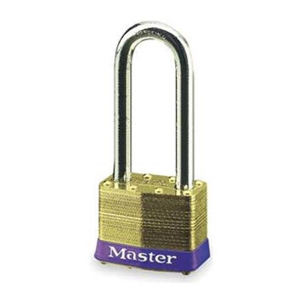 Padlock, KA, 2-1/2 In H, 4 Pin, Brass