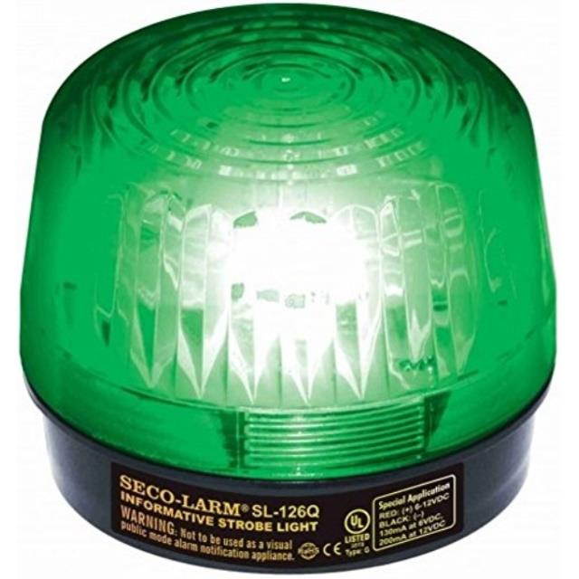 Seco-Larm Enforcer Xenon Strobe Light, 24VDC, Green Lens (SL-126-A24Q/G)
