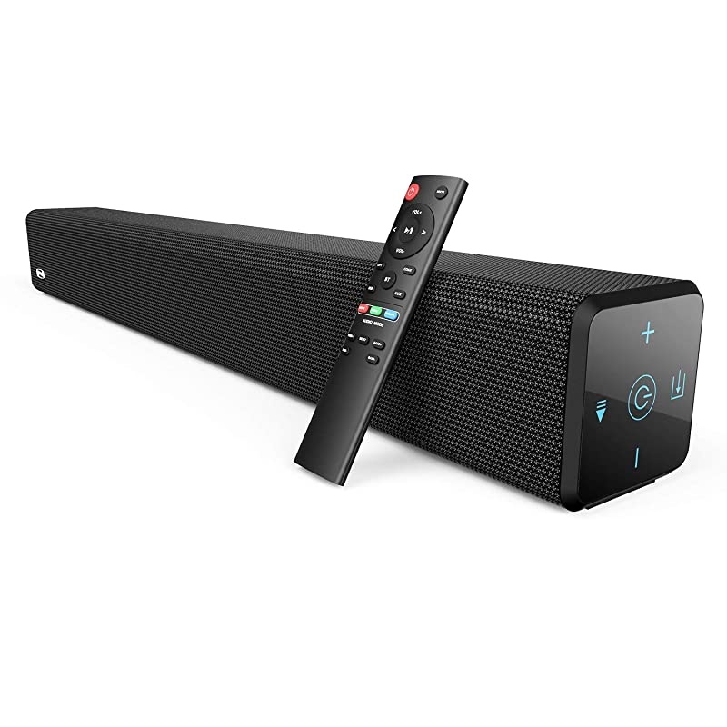 32 Inch Soundbar Bestisan 21 Channel Bluetooth 50 Sound Bar with Builtin Dual Subwoofer TV Speakers 2020 New Version 60 Days Home Trial