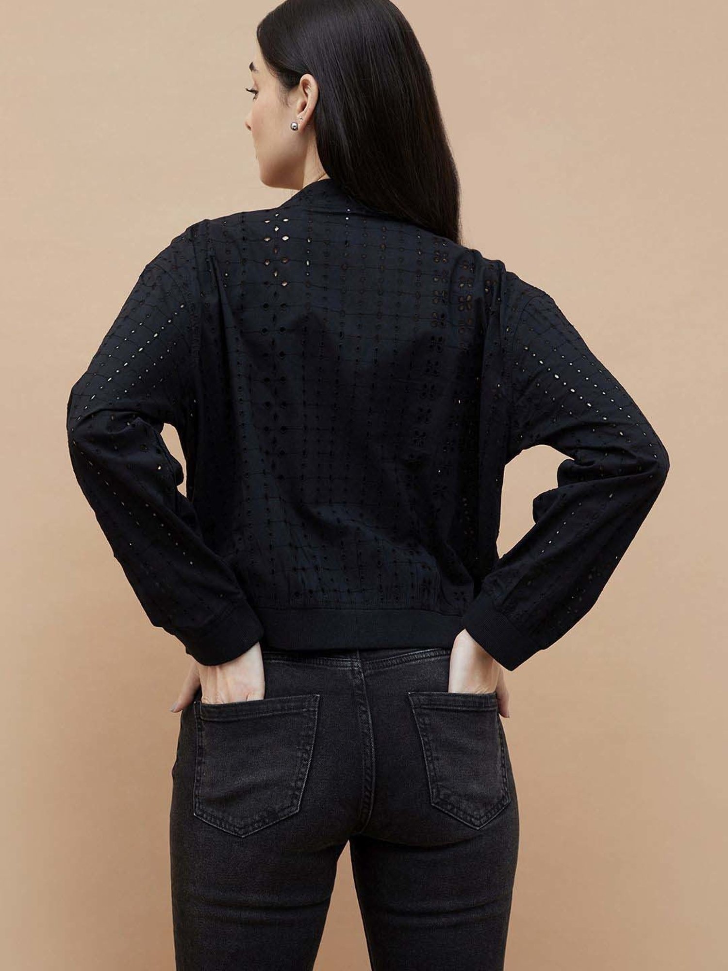 Fame Forever by Lifestyle Black Cut Work Jacket