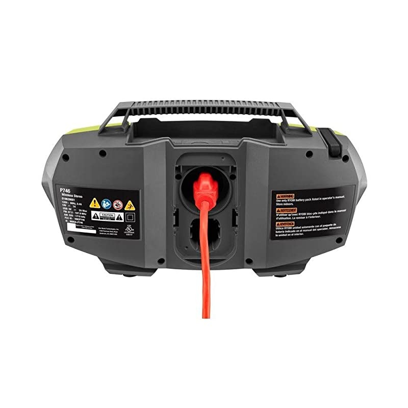 P746 One+ 18Volt Lithium Ion AC DualPowered AMFM Stereo System with USB and Bluetooth Technology Battery Charger and Extension Cord Not Included Radio Only