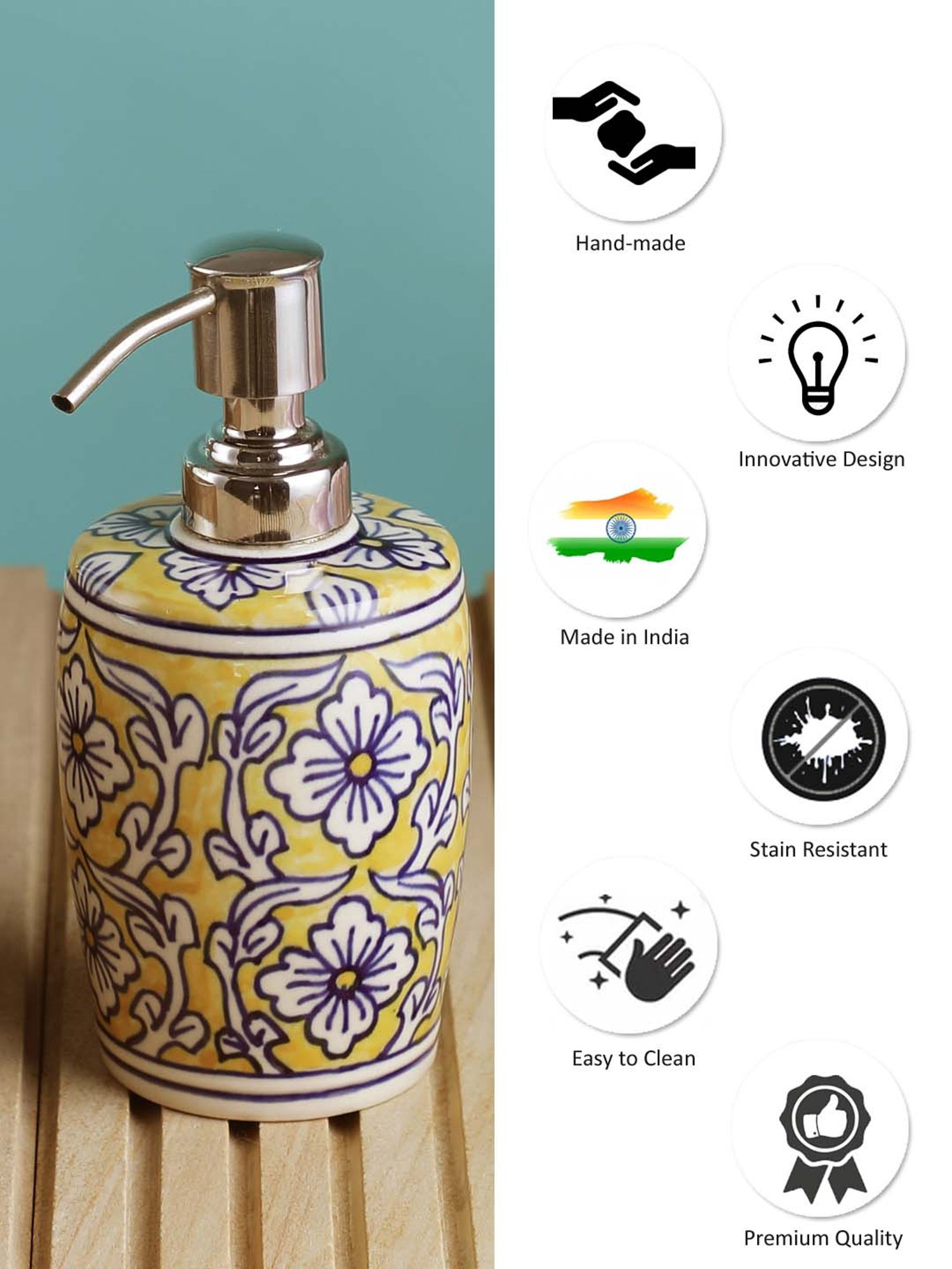 VarEesha Aztec Multicolor Ceramic Bath Accessories - Set of 2