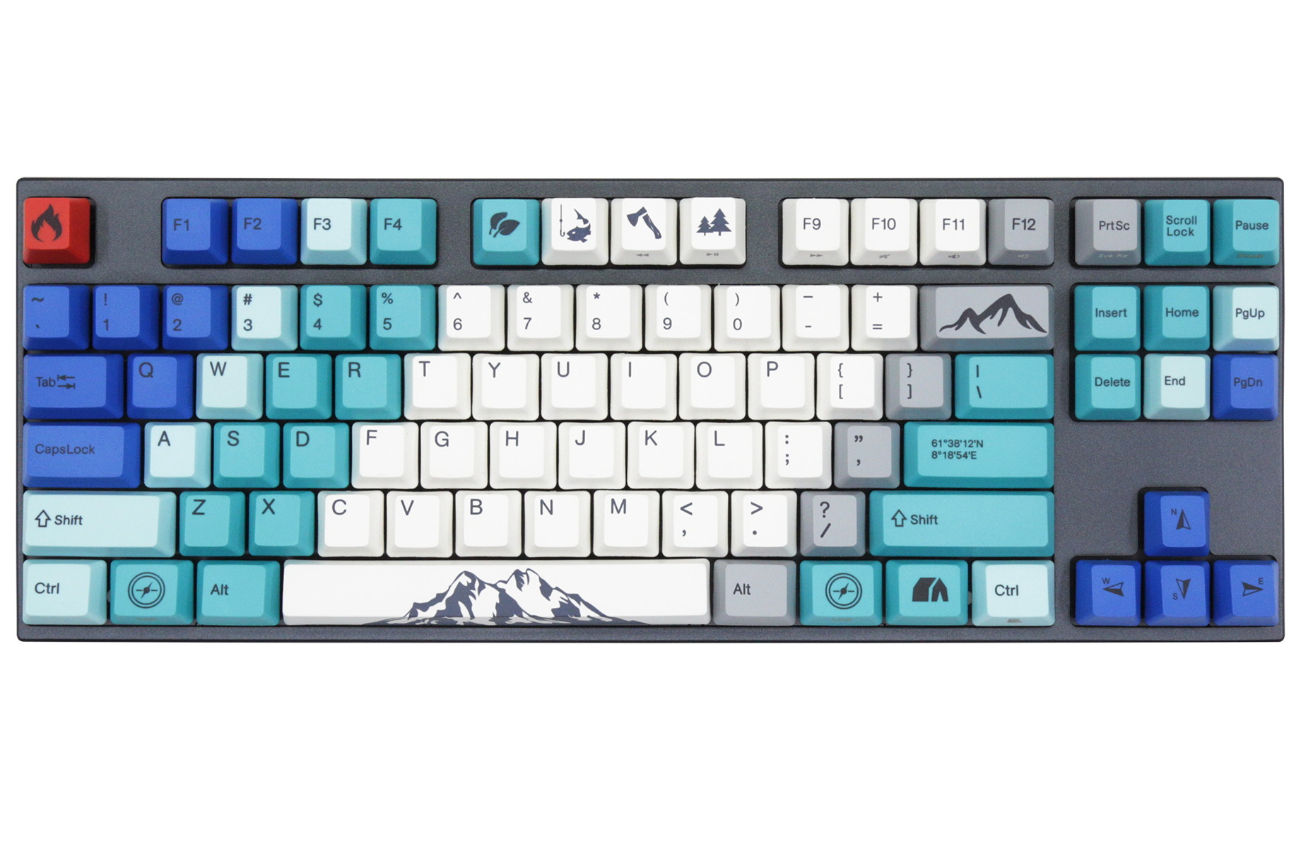 2, 60% Wired/Wireless Mechanical Keyboard (Kailh Box Brown Switch/White Case) - Full Keys Programmable - True RGB Backlit - Tap Arrow Keys - Double Shot PBT Keycaps - NKRO - 1900mAh Battery