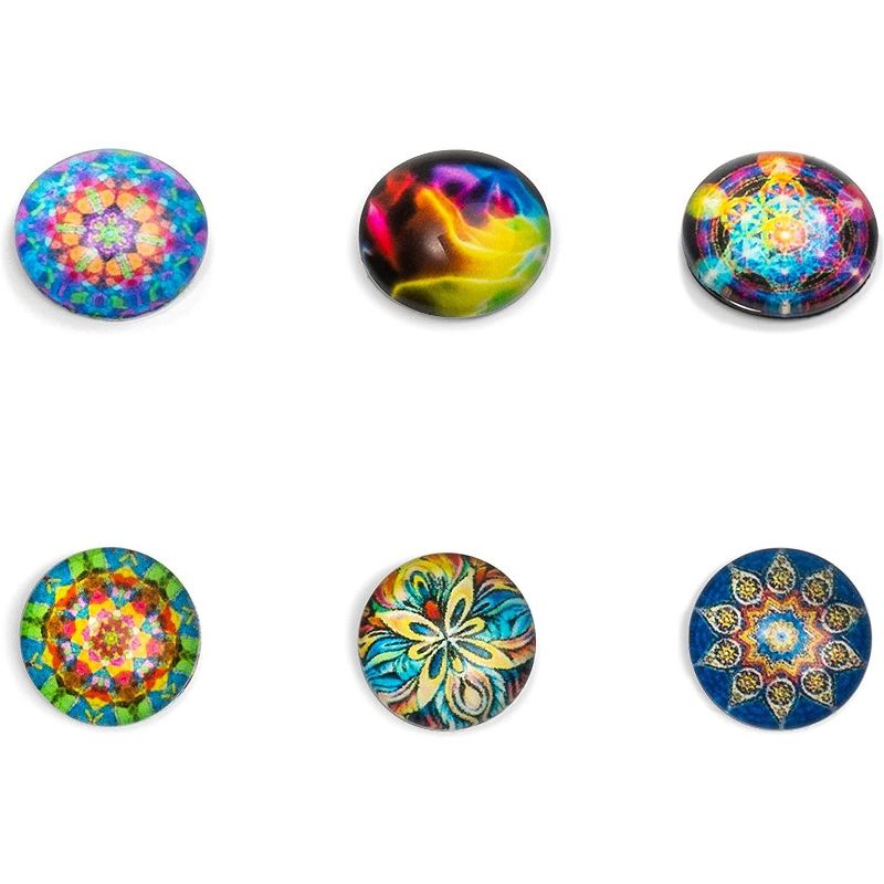 200pcs Glass Dome Cabochon Round Mosaic Tiles for DIY Crafts, Jewelry Making and Ornaments