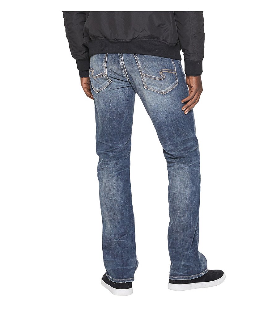Silver Jeans Co. Craig Stretch Easy Fit Bootcut Dark Wash Jeans