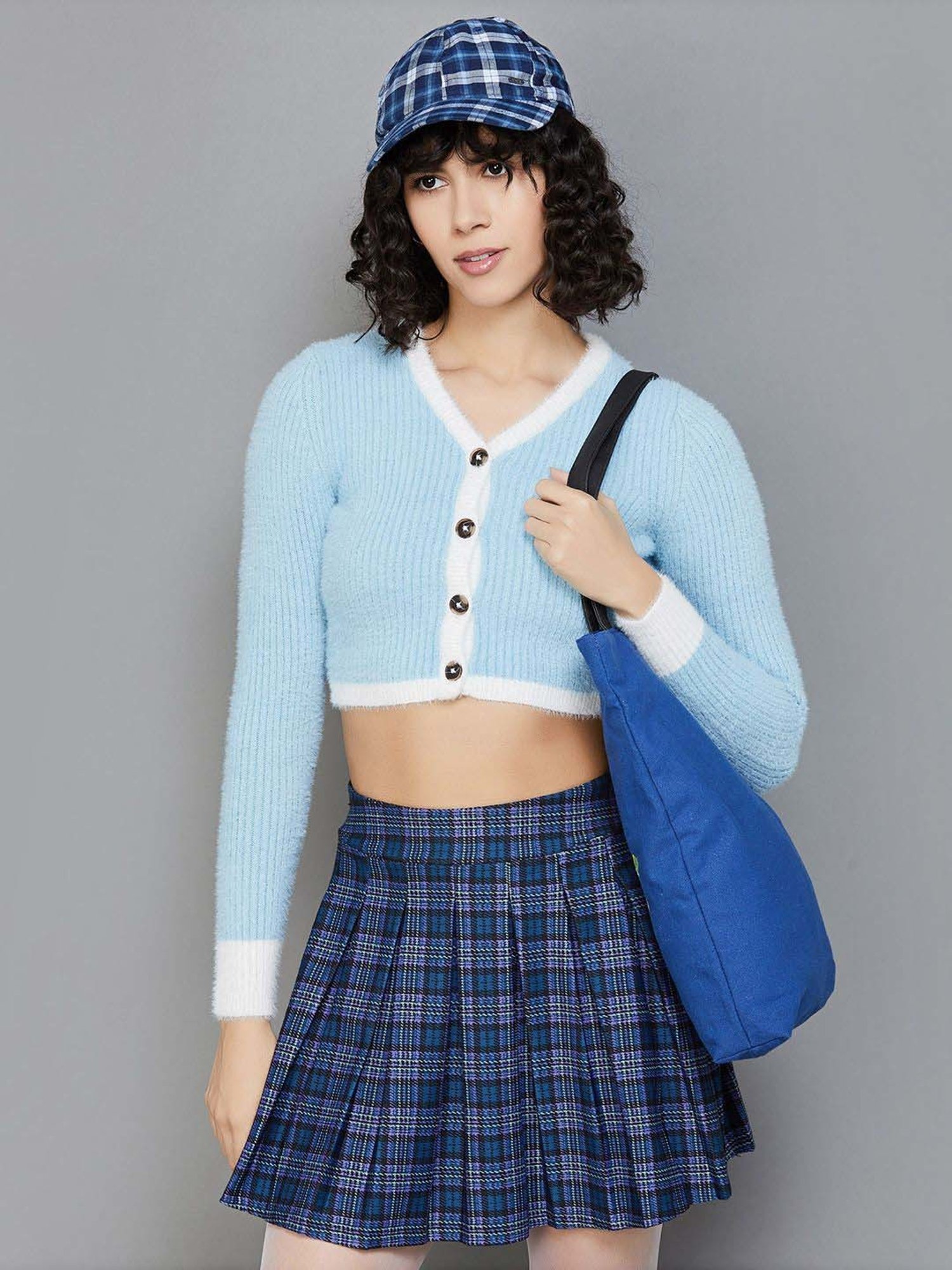 Ginger by Lifestyle Blue Striped Sweater