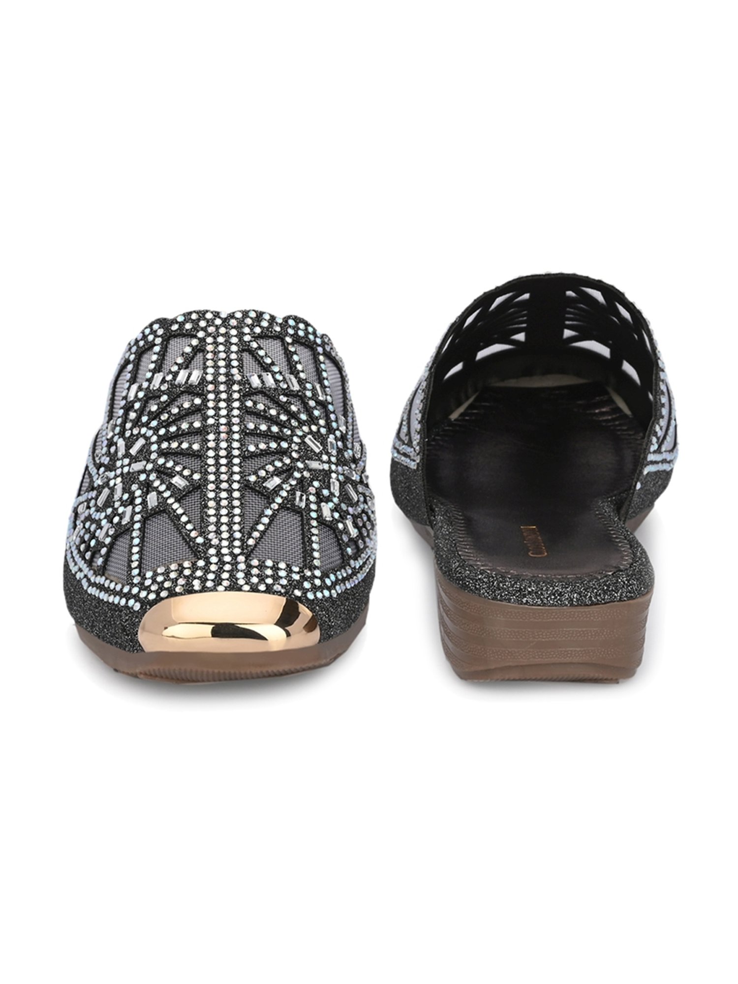 Clog London Women's Grey Mule Shoes