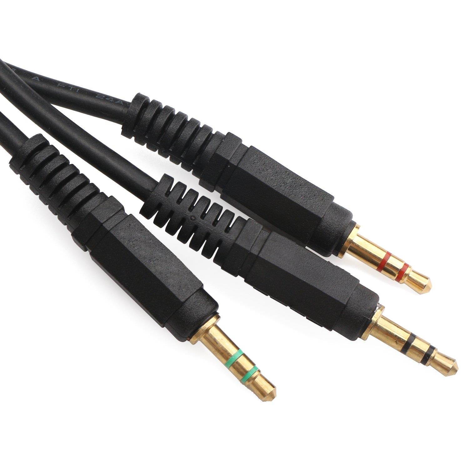 3.5mm Computer Volume Control Switch, DROK PC Speaker Headset Audio Volume Controller Headphone Sound Switchable Giant Volume Adjuster Knob with 3.5 mm Microphone Interface and 5 Feet Cable