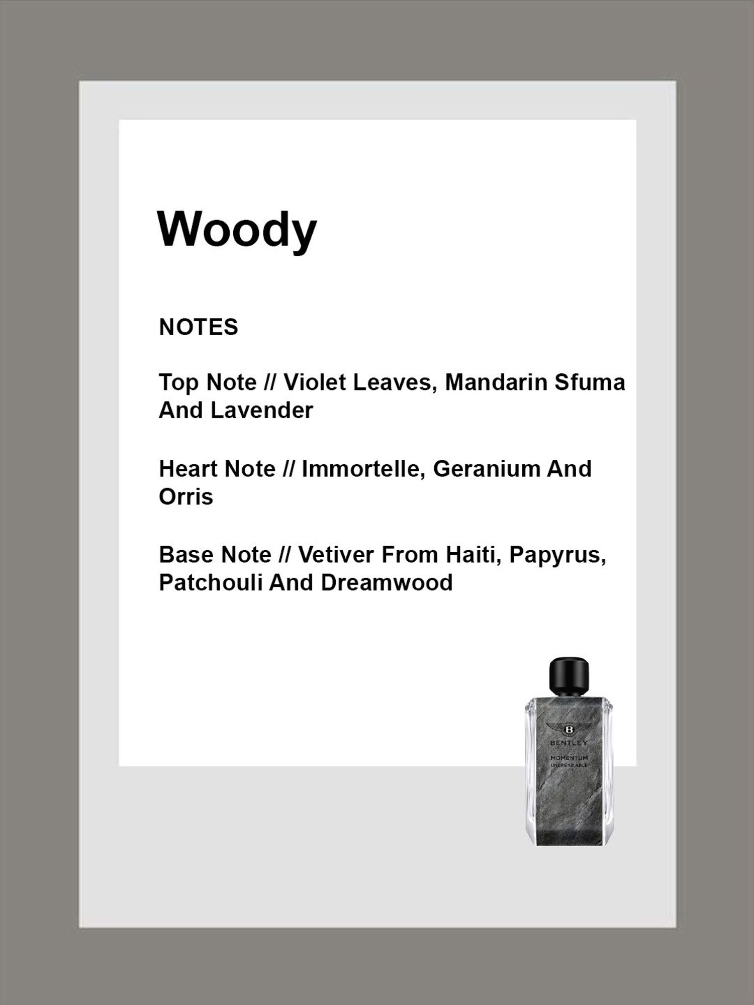 Bentley Momentum Unbreakble Eau de Parfum - 100 ml
