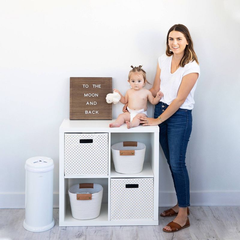 Ubbi Steel Diaper Pail - White
