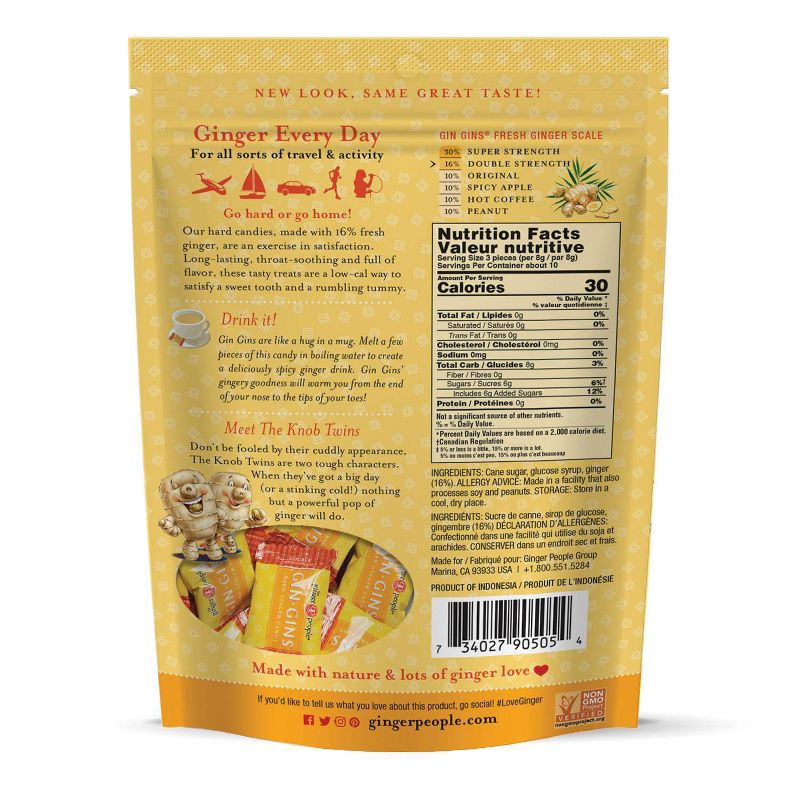 The Ginger People Gin - Gins Hard Candy - 3oz