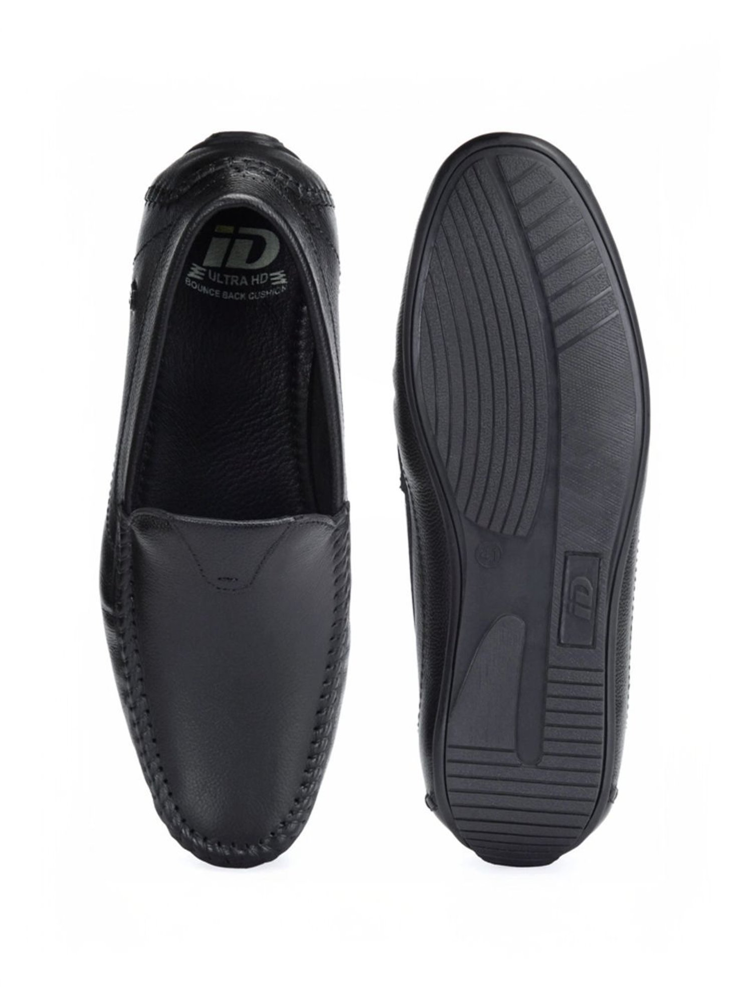 ID Men's Black Casual Loafers
