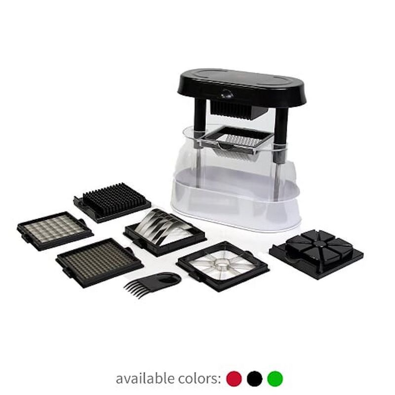 Ronco Veg-O-Matic Deluxe, Fruit and Vegetable Chopper, Dishwasher Safe(BLACK)