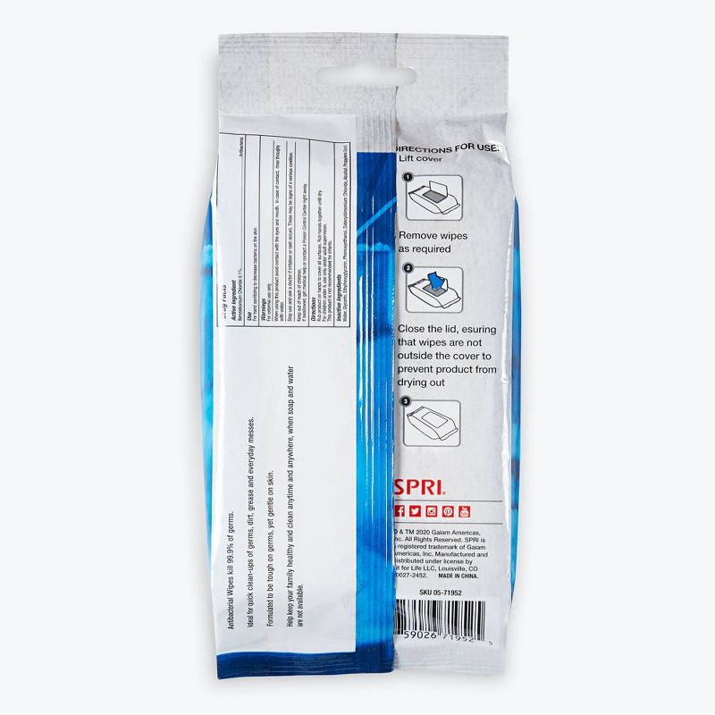 Ignite by SPRI Anti-Bacterial Wipes 50pc