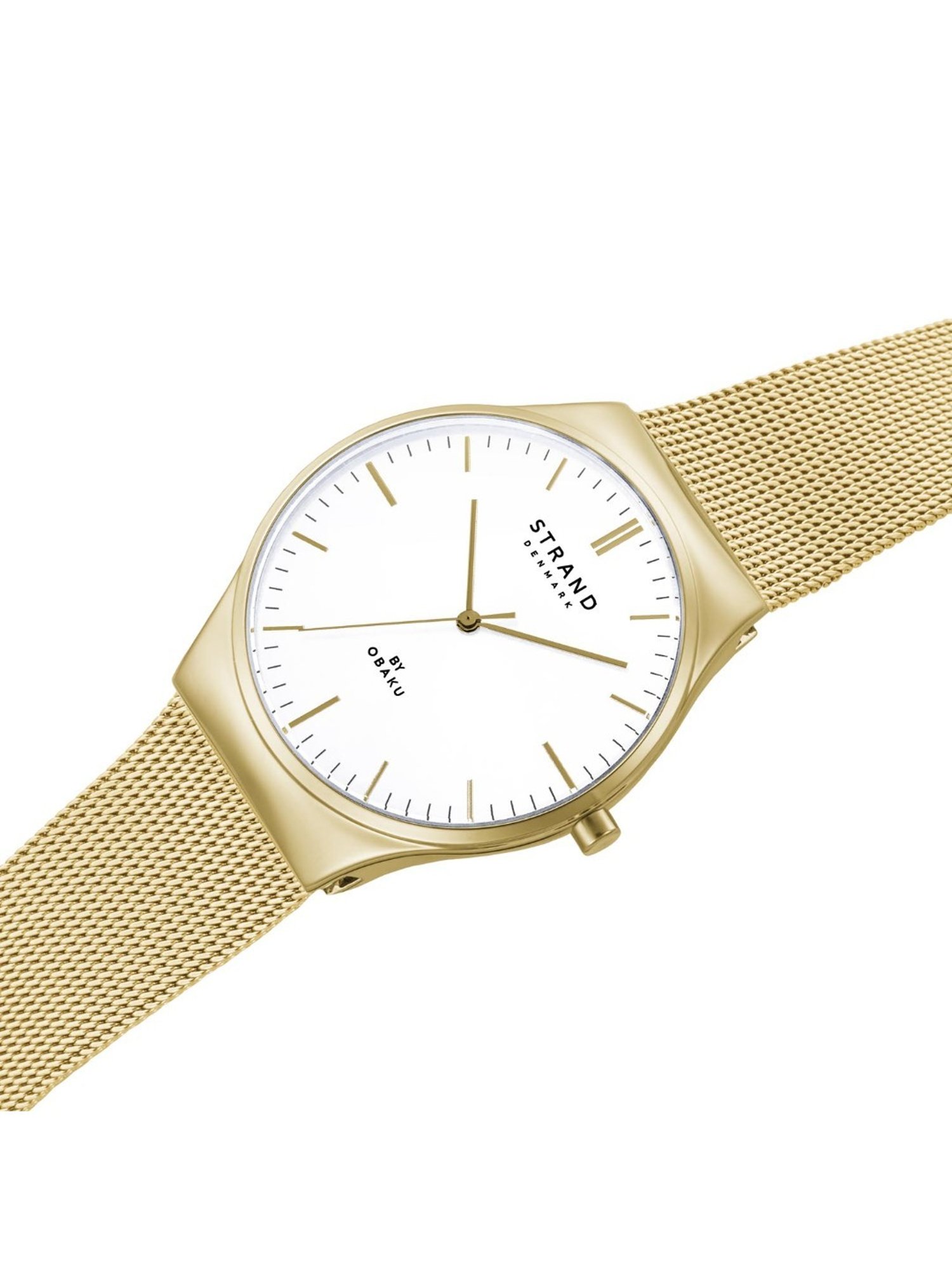STRAND by Obaku S717LXGWMG Mason Lille Gold Analog Watch for Women