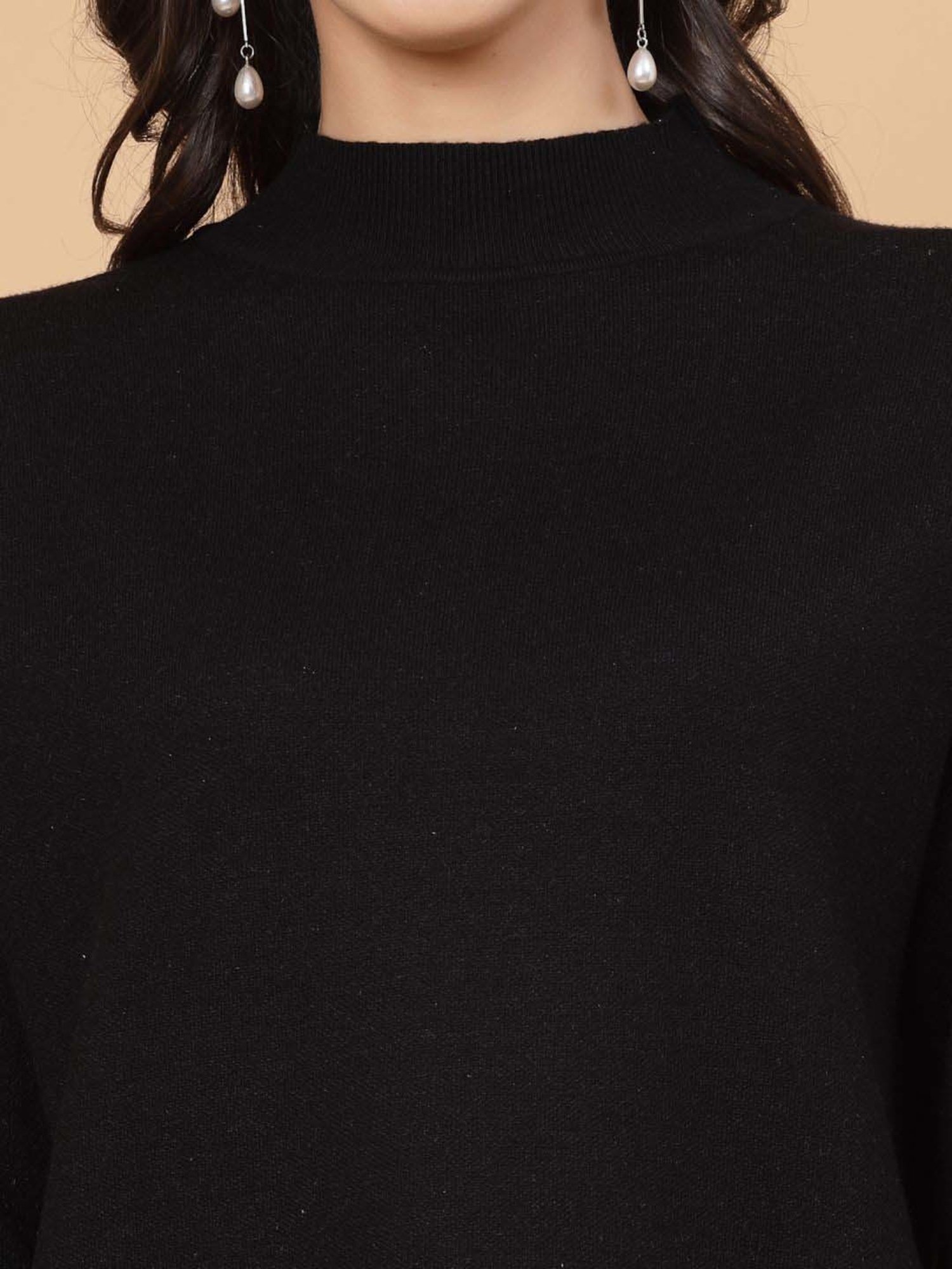 Mafadeny Black Plain Top Pants Set