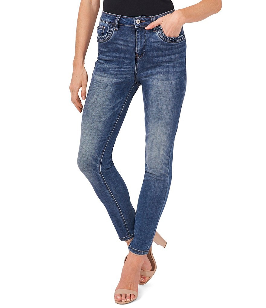 NIC + ZOE Stretch Woven Wonderstretch Pull-On Slim-Leg Pants