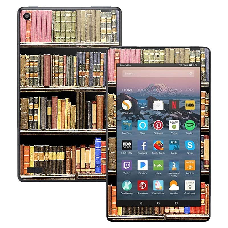 Skin Compatible with  Kindle Fire 7 (2017) - Books | Protective, Durable, and Unique Vinyl Decal wrap Cover | Easy to Apply, Remove, and Change Styles | Made in The USA