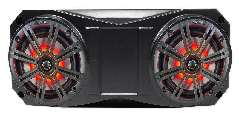 2   6.5" 390 Watt LED Overhead Rollbar Rollcage Speakers For ATV/UTV/Cart