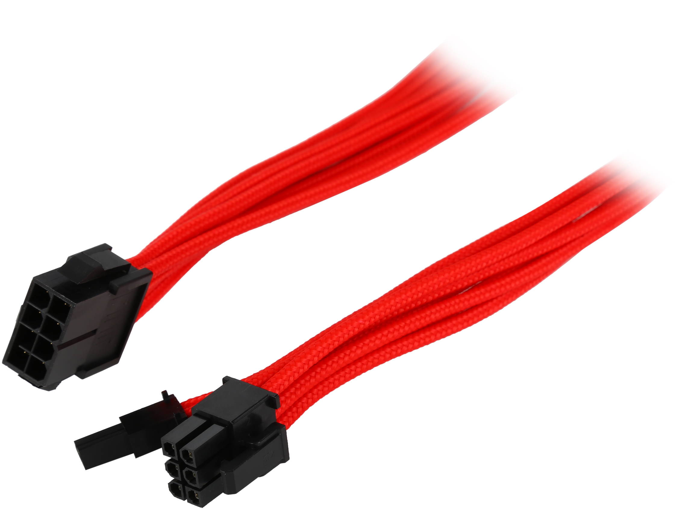 Phanteks PH-CB8V_RD 1.64 ft. (0.50 m) 8 to 8 (6+2) Pin VGA Premium Sleeved Extension cable