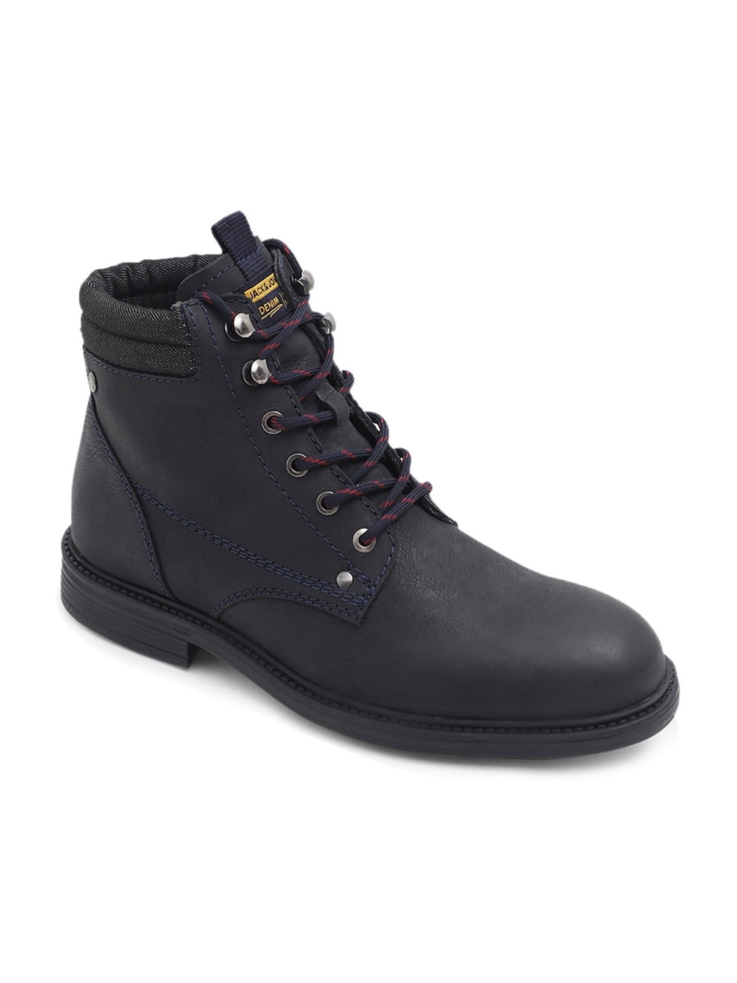 Jack & Jones Men's Black Derby Boots