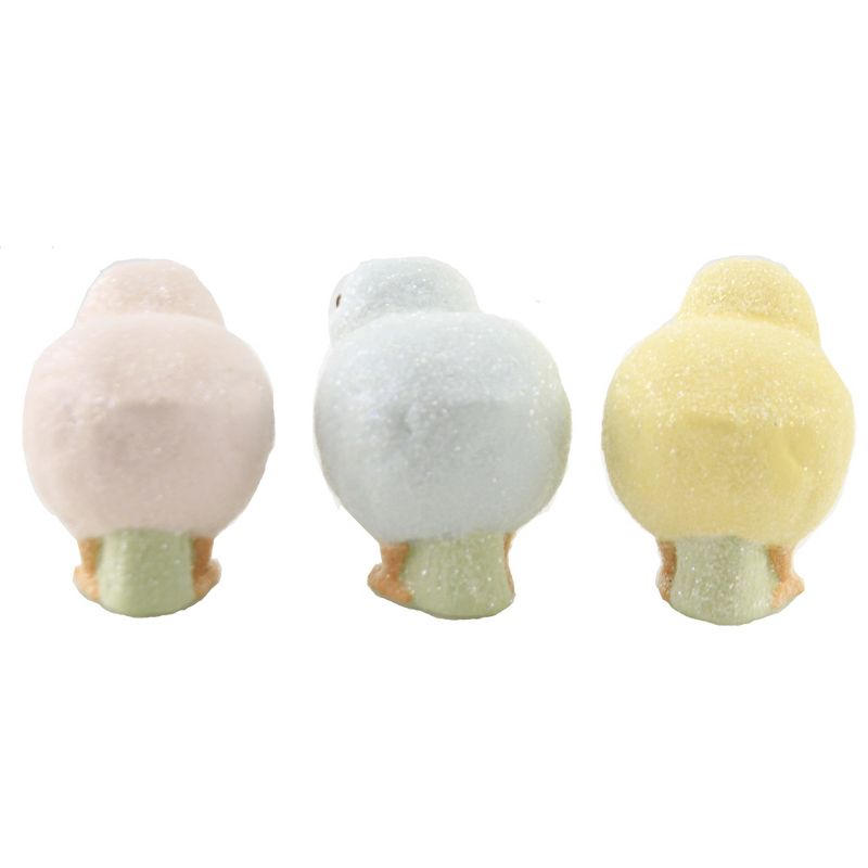 Easter 2.75" Egg Dye Chicks Spring Set Of Three  -  Decorative Figurines