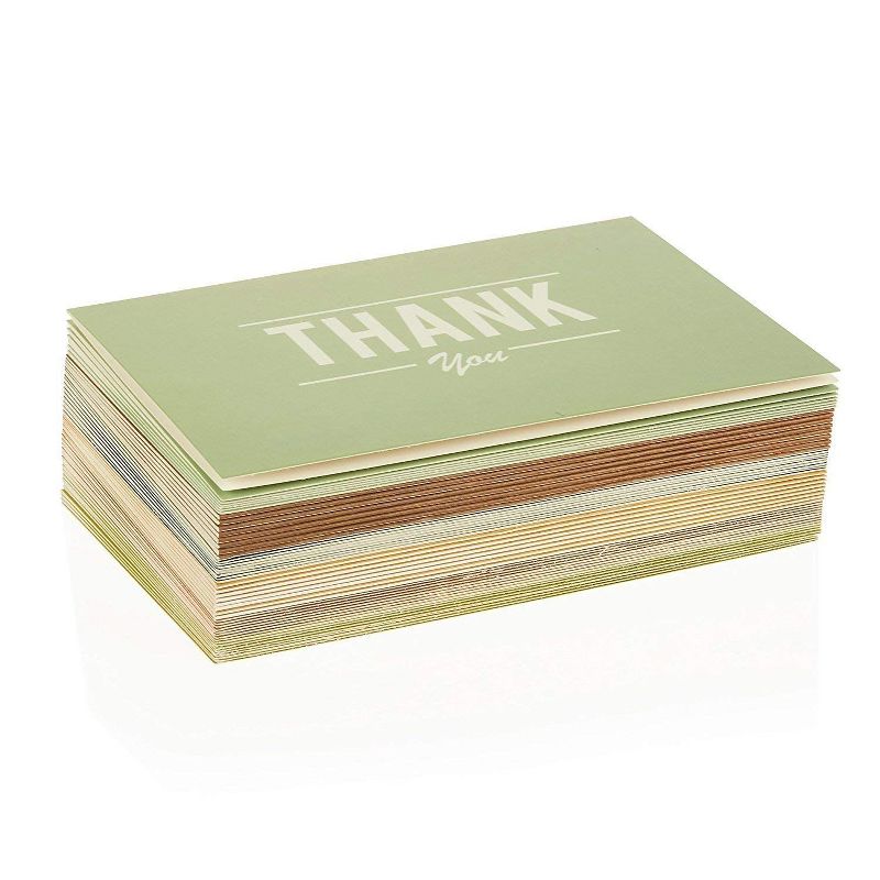 Pipilo Press 36-Pack Colorful Retro Pipilo Press Thank You Notes Greeting Cards with Envelopes Bulk Set 4x6 in